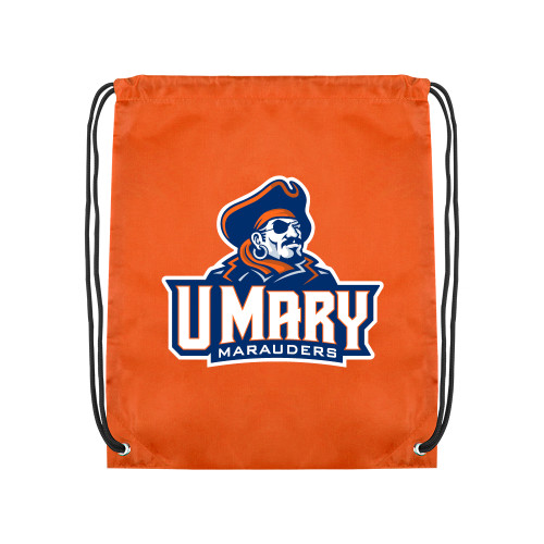  Orange Drawstring Backpack - Primary Athletics Mark