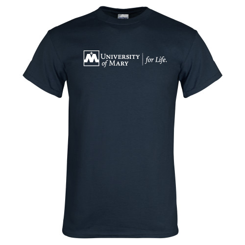  Navy T Shirt - For Life - Horizontal