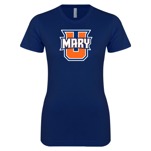  Next Level Womens Navy Boyfriend Tee - U Mary Tall Version
