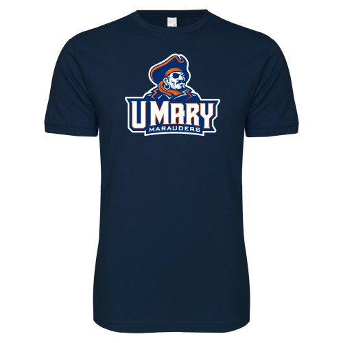  Next Level Navy SoftStyle T Shirt - Primary Athletics Mark