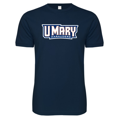  Next Level Navy SoftStyle T Shirt - U Mary Marauders