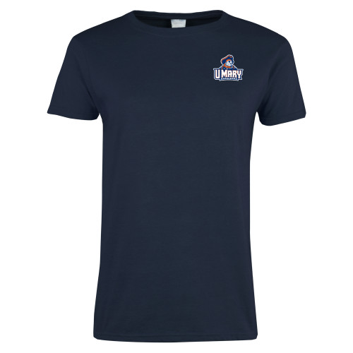  Womens Short Sleeve Navy Tee - Primary Athletics Mark