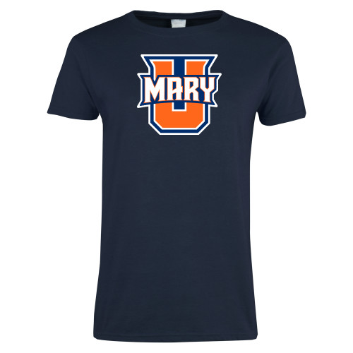  Womens Short Sleeve Navy Tee - U Mary Tall Version