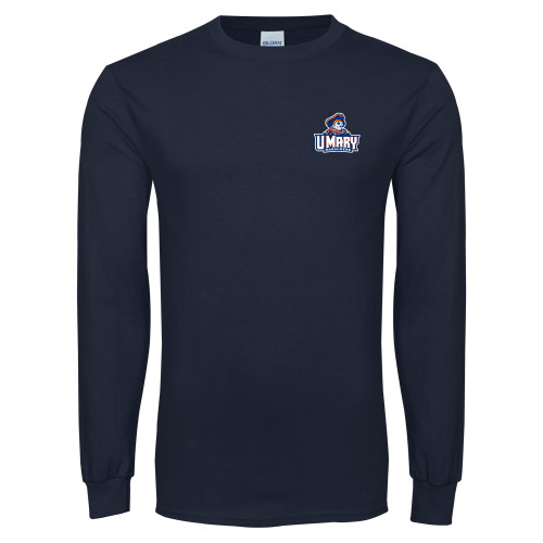  Navy Long Sleeve T-Shirt - Primary Athletics Mark