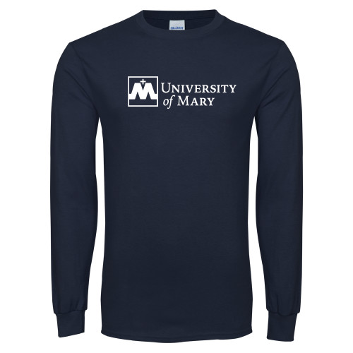  Navy Long Sleeve T-Shirt - University Mark