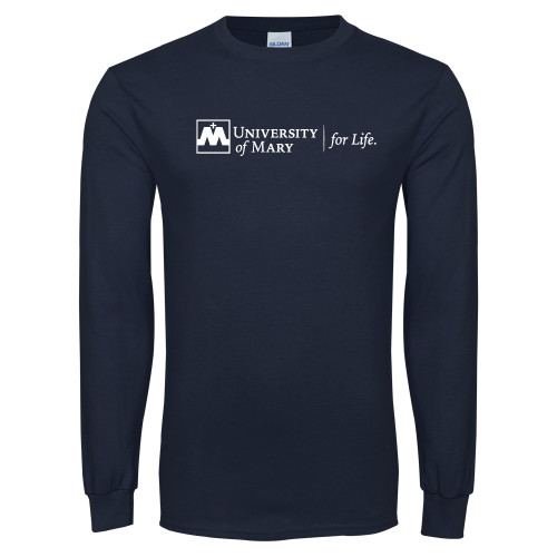  Navy Long Sleeve T-Shirt - For Life - Horizontal