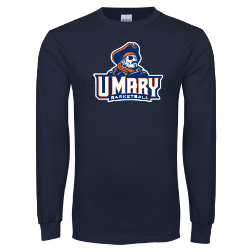  Navy Long Sleeve T-Shirt - Basketball