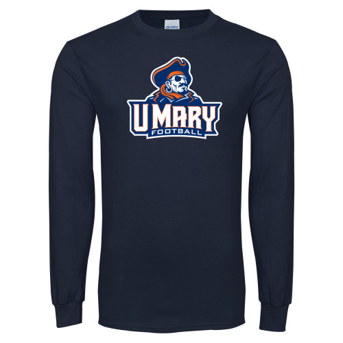  Navy Long Sleeve T-Shirt - Football