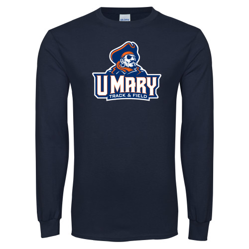  Navy Long Sleeve T-Shirt - Track and Field