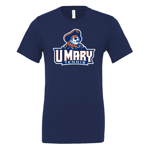  Bella + Canvas Navy Jersey Cotton T Shirt - Tennis