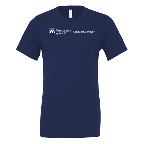  Bella + Canvas Navy Jersey Cotton T Shirt - Occupational Therapy Horizontal - University of Mary