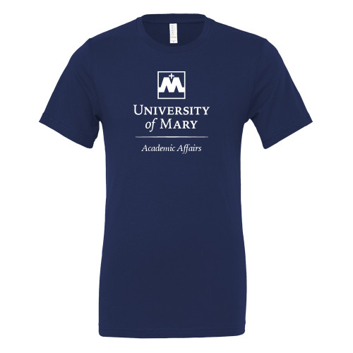  Bella + Canvas Navy Jersey Cotton T Shirt - Academic Affairs