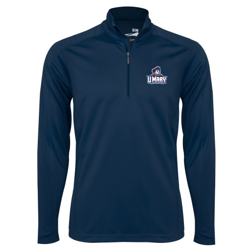  Syntrel Navy Interlock 1/4 Zip - Primary Athletics Mark