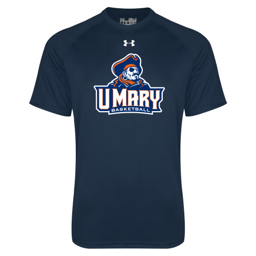 Under Armour Navy Tech Tee - Basketball