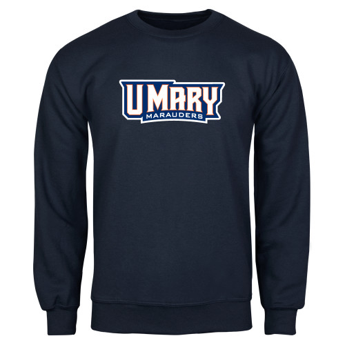  Navy Fleece Crew - U Mary Marauders