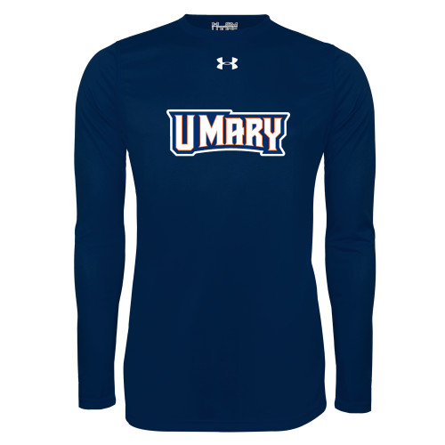  Under Armour Navy Long Sleeve Tech Tee - U Mary