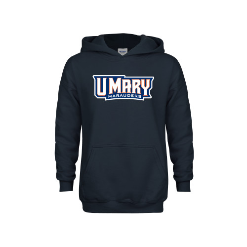  Youth Navy Fleece Hoodie - U Mary Marauders
