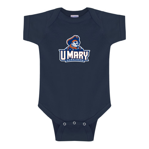  Navy Infant Onesie - Primary Athletics Mark