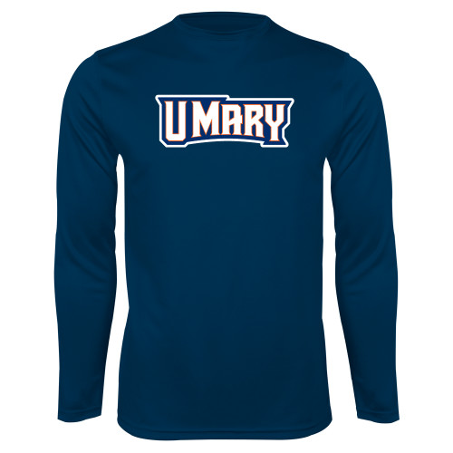  Navy Performance Long Sleeve Shirt - U Mary