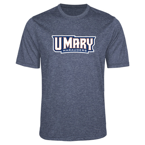  Navy Heather Performance Contender Tee - U Mary Marauders