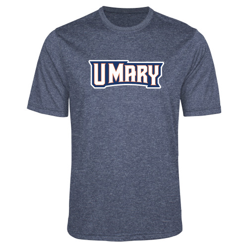  Navy Heather Performance Contender Tee - U Mary