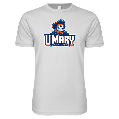  Next Level White SoftStyle T Shirt - Primary Athletics Mark