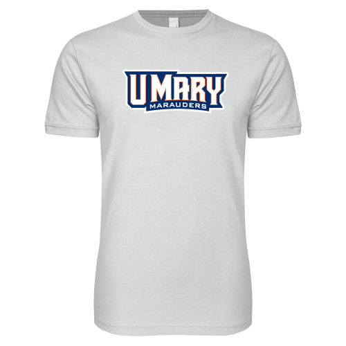  Next Level White SoftStyle T Shirt - U Mary Marauders