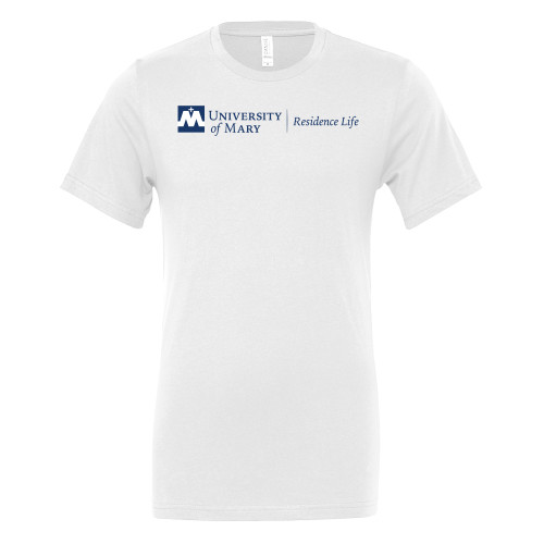  Bella + Canvas White Jersey Cotton T Shirt - UMR Residence Life