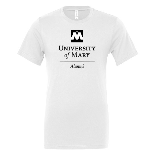  Bella + Canvas White Jersey Cotton T Shirt - Alumni