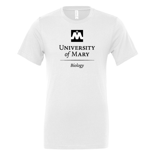  Bella + Canvas White Jersey Cotton T Shirt - Biology