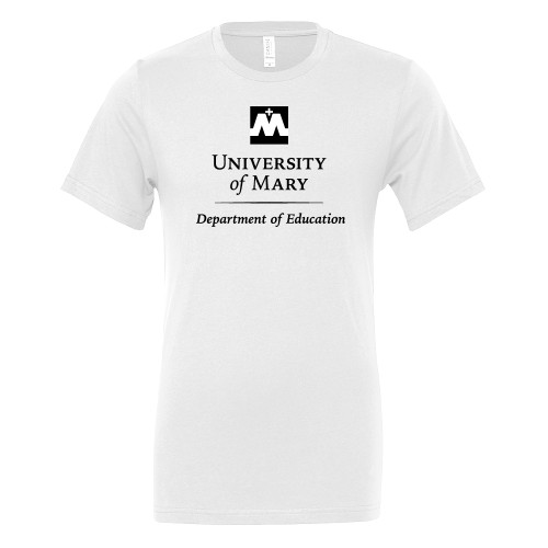  Bella + Canvas White Jersey Cotton T Shirt - Department of Education