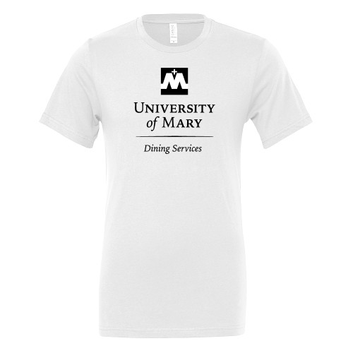  Bella + Canvas White Jersey Cotton T Shirt - Dining Services