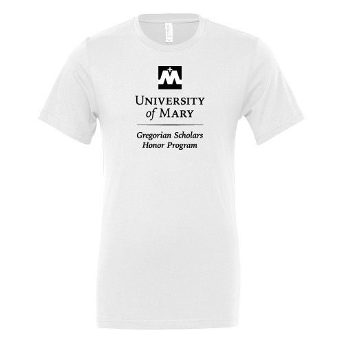 Bella + Canvas White Jersey Cotton T Shirt - Gregorian Scholars Honor Program