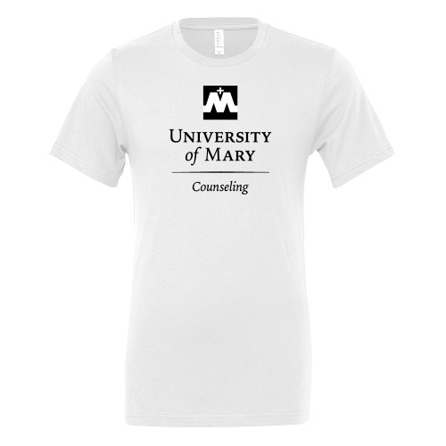  Bella + Canvas White Jersey Cotton T Shirt - University of Mary - Counseling