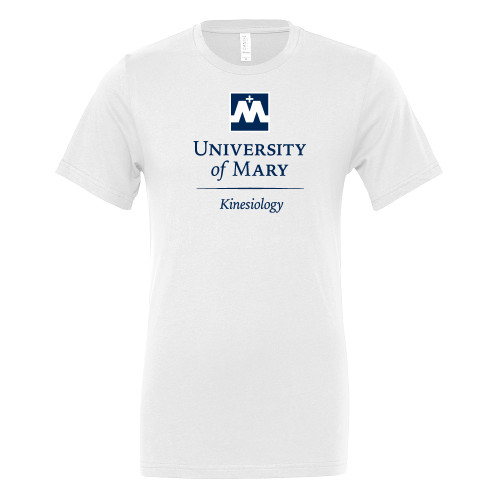  Bella + Canvas White Jersey Cotton T Shirt - University of Mary Kinesiology