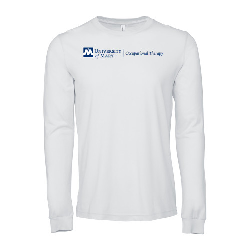  Bella + Canvas White Jersey Cotton Long Sleeve T Shirt - Occupational Therapy Horizontal - University of Mary