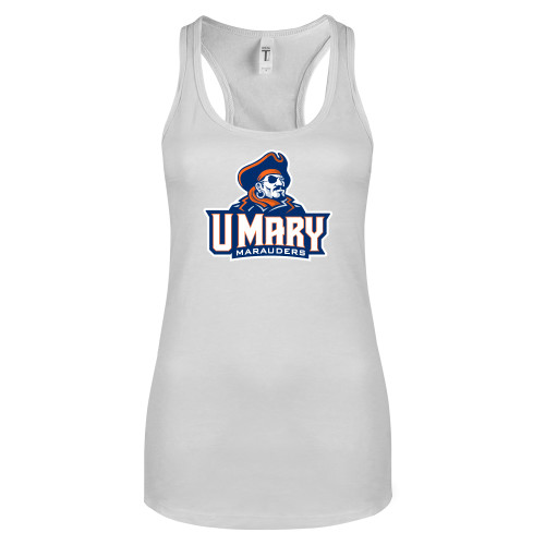  Next Level Racerback Tank White - Primary Athletics Mark