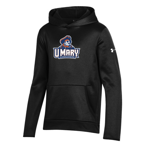  Under Armour Youth Black Fleece Hoodie - Primary Athletics Mark