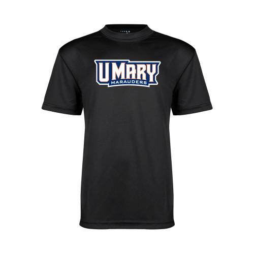  Youth Performance Black Tee - U Mary Marauders