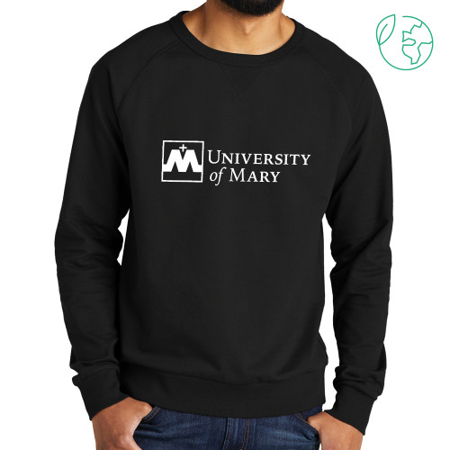 Allmade Black Organic French Terry Crewneck Sweatshirt - University Mark