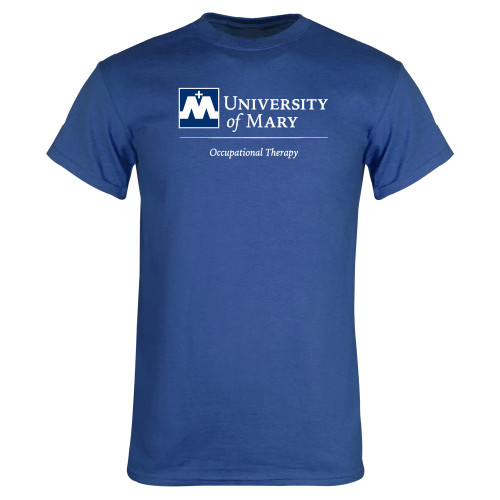  Royal T Shirt - Occupational Therapy Stacked - University of Mary