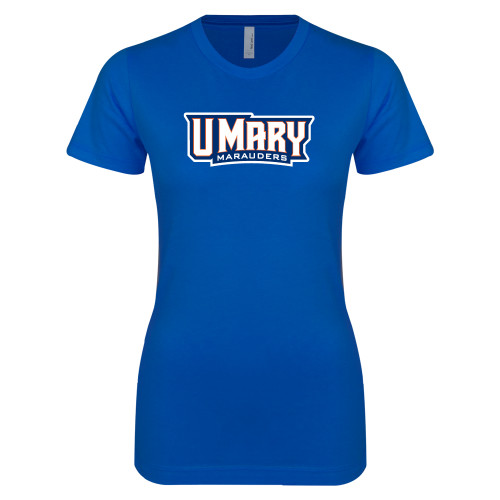  Next Level Womens Royal Boyfriend Tee - U Mary Marauders
