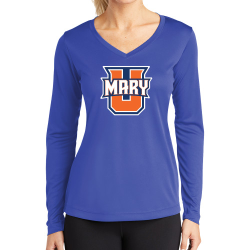  Womens Royal Performance Long Sleeve V Neck Shirt - U Mary Tall Version