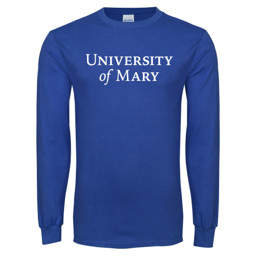  Royal Long Sleeve T Shirt - University Wordmark