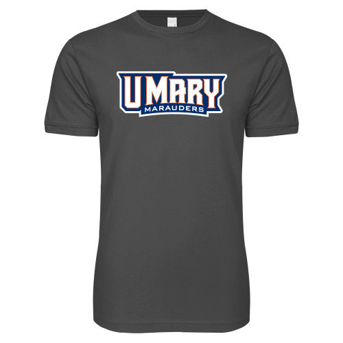  Next Level Charcoal SoftStyle T Shirt - U Mary Marauders