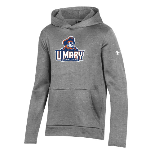  Under Armour Youth Grey Fleece Hoodie - Primary Athletics Mark