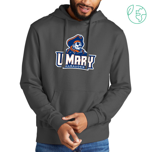  Allmade Dark Grey Organic French Terry Pullover Hoodie - University Wordmark