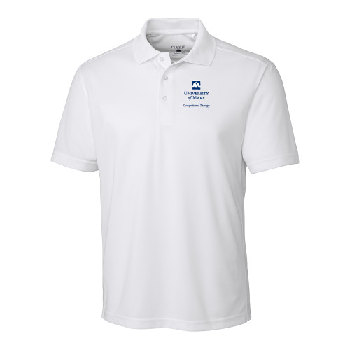  C&B White Clique Ice Pique Polo - Occupational Therapy Vertical - University of Mary