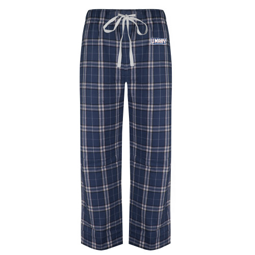  Navy/White Flannel Pajama Pant - U Mary Marauders