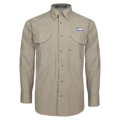 Khaki Fishing Shirt Performance Long Sleeve - U Mary Marauders